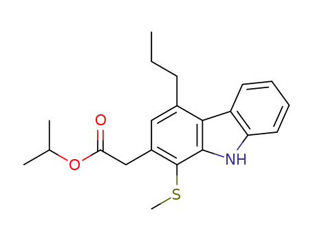 9H-Carbazole-2-acetic acid, 1-(methylthio)-4-propyl-, 1-methylethyl
ester