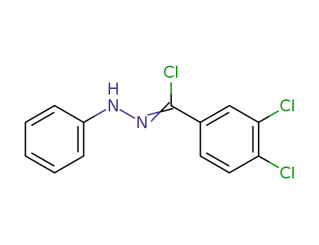 Molecular Structure of 25938-99-2 (3,4-dichloro-N-phenylbenzohydrazonoyl chloride)