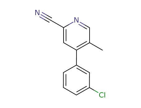 4-(3-chlorophenyl)-5-methyl-2-pyridinecarbonitrile