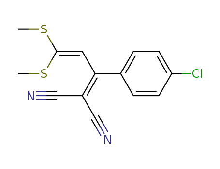 [1-(4-Chlorophenyl)-3,3-bis(methylthio)-2-propenylidene]malononitrile