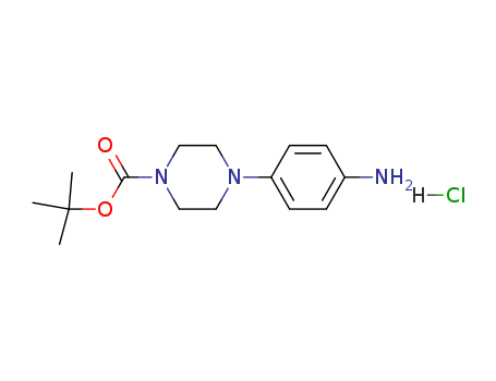 1-Piperazinecarboxylicacid, 4-(4-aminophenyl)-, 1,1-dimethylethyl ester, hydrochloride (1:1)