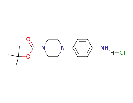 Molecular Structure of 193902-64-6 (1-BOC-4-(4-AMINO-PHENYL)-PIPERAZINE DIHYDROCHLORIDE)