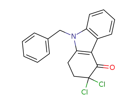 Molecular Structure of 329729-03-5 (9-benzyl-3,3-dichloro-1,2,3,9-tetrahydro-4H-carbazol-4-one)