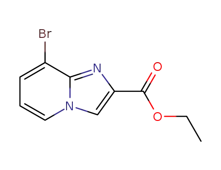 Molecular Structure of 1038393-19-9 (IMidazo[1,2-a]pyridine-2-carboxylic acid, 8-broMo-, ethyl ester)