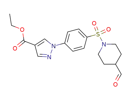 [1-(4-{4-Ethoxycarbonylpyrazol-1yl}-benzenesulfonyl)-piperidin-4-yl]-carboxaldehyde