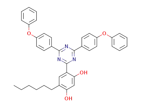 2-(2,4-dihydroxy-5-hexylphenyl)-4,6-bis(4-phenoxyphenyl)-1,3,5-triazine