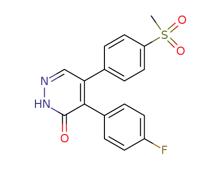 4-(4-Fluorophenyl)-5-[4-(methylsulfonyl)phenyl]-2-hydropyridazin-3-one