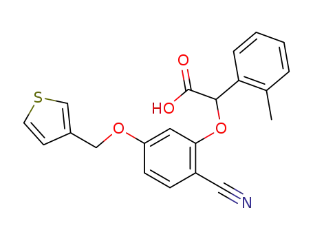 (RS)-[2-cyano-5-(thien-3-ylmethoxy)phenoxy]-(2-methyl-phenyl)acetic acid