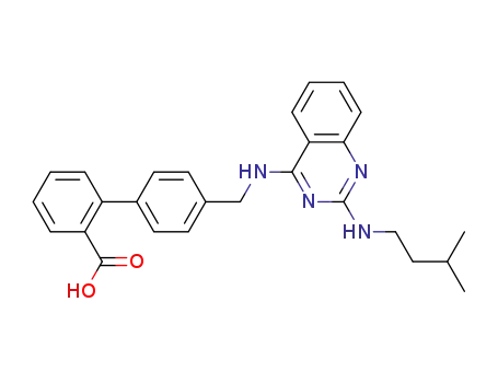4'-[[[2-[(3-methylbutyl)amino]-4-quinazolinyl]amino]methyl][1,1'-biphenyl]-2-carboxylic acid