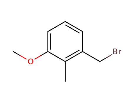 Molecular Structure of 70264-73-2 (Benzene, 1-(bromomethyl)-3-methoxy-2-methyl-)
