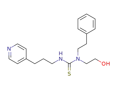 Molecular Structure of 379264-18-3 (Thiourea, N-(2-hydroxyethyl)-N-(2-phenylethyl)-N'-[3-(4-pyridinyl)propyl]-)