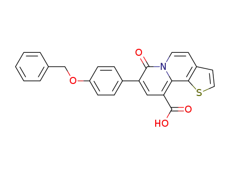 8-[p-(benzyloxy)phenyl]-7-oxo-7H-thieno[2,3-a]quinolizine-10-carboxylic acid