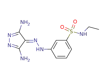 Benzenesulfonamide,
3-[(3,5-diamino-4H-pyrazol-4-ylidene)hydrazino]-N-ethyl-