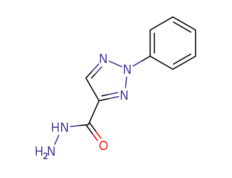 Molecular Structure of 62289-78-5 (2H-1,2,3-Triazole-4-carboxylic acid, 2-phenyl-, hydrazide)