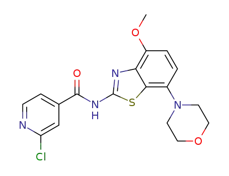 2-chloro-N-(4-methoxy-7-morpholin-4-yl-benzothiazol-2-yl)-isonicotinamide