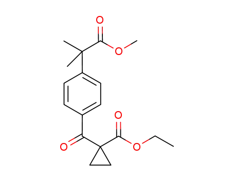 1-[4-(1-methoxycarbonyl-1-methylethyl)benzoyl]cyclopropane carboxylic acid ethyl ester