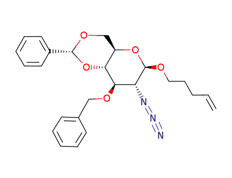 pent-4-enyl 2-azido-2-deoxy-3-O-benzyl-4,6-O-benzylidene-β-D-glucopyranoside