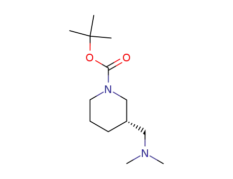 Molecular Structure of 254905-64-1 ((S)-3-(Dimethylaminomethyl)-N-boc-piperidine)