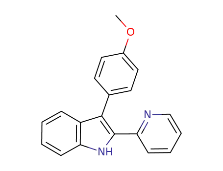 1H-Indole, 3-(4-methoxyphenyl)-2-(2-pyridinyl)-