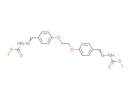N'-[1-(4-{2-[4-(Methylsulfanylthiocarbonyl-hydrazonomethyl)-phenoxy]-ethoxy}-phenyl)-meth-(E)-ylidene]-hydrazinecarbodithioic acid methyl ester