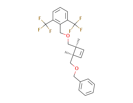 2-((1S,4R)-4-Benzyloxymethyl-1,4-dimethyl-cyclobut-2-enylmethoxymethyl)-1,3-bis-trifluoromethyl-benzene