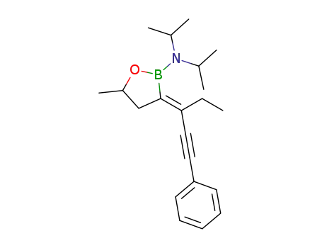 {3-[1-Ethyl-3-phenyl-prop-2-yn-(Z)-ylidene]-5-methyl-[1,2]oxaborolan-2-yl}-diisopropyl-amine