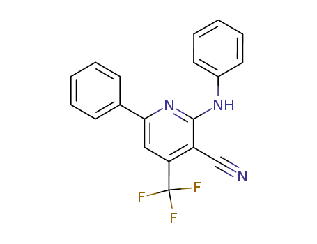 3-Pyridinecarbonitrile, 6-phenyl-2-(phenylamino)-4-(trifluoromethyl)-