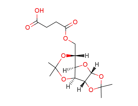 Molecular Structure of 930805-63-3 (6-O-(3-carboxypropanoyl)-1,2:3,5-di-O-isopropylidene-α-D-glucofuranose)
