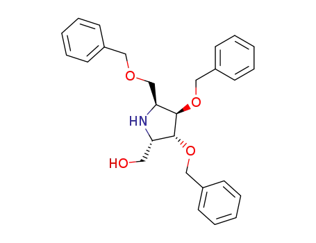 2-Pyrrolidinemethanol,
3,4-bis(phenylmethoxy)-5-[(phenylmethoxy)methyl]-, (2S,3R,4R,5S)-