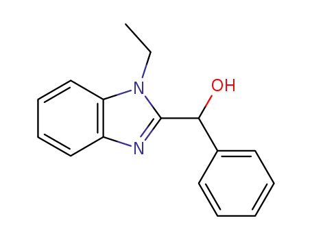 Molecular Structure of 3785-64-6 ((1-ethyl-1<i>H</i>-benzoimidazol-2-yl)-phenyl-methanol)
