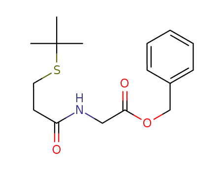 (3-<i>tert</i>-butylsulfanyl-propionylamino)-acetic acid benzyl ester
