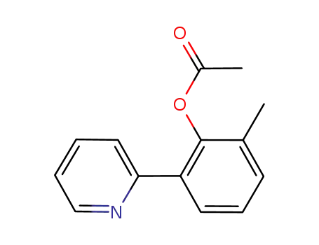 Molecular Structure of 862743-00-8 (acetic acid 2-methyl-6-pyridin-2-yl-phenyl ester)
