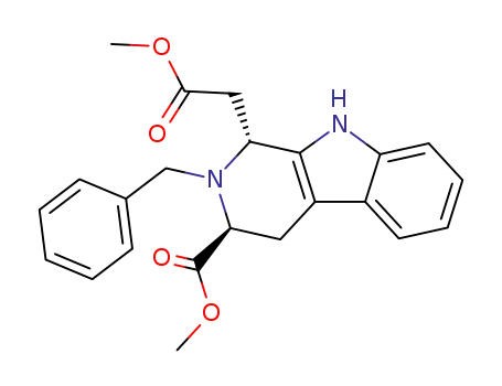 (1R,3S)-2-benzyl-3-methoxycarbonyl-1-methylcarboxy-methyl-1,2,3,4-tetrahydro-9H-pyrido<3,4-b> indole