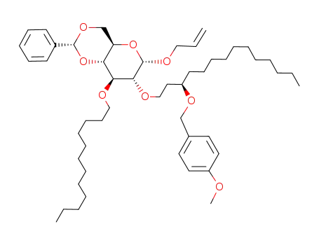 allyl 4,6-O-benzylidene-3-O-dodecyl-2-O-{(R)-3-[(4-methoxybenzyl)oxy]tetradecyl}-α-D-glucopyranoside