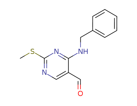 4-(benzylamino)-2-(methylthio)pyrimidine-5-carbaldehyde