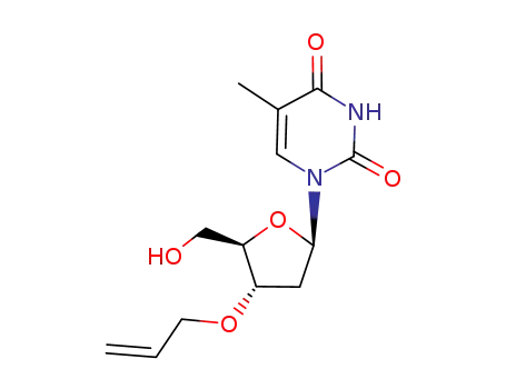 Molecular Structure of 211191-57-0 (Thymidine, 3'-O-2-propenyl-)