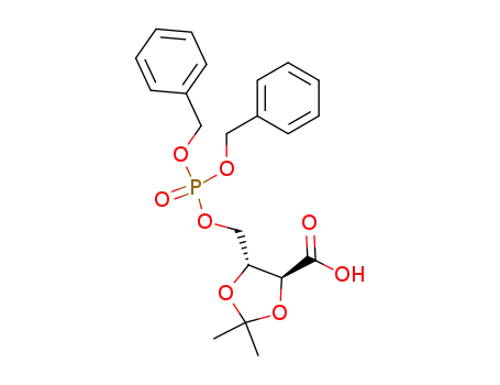 1,3-Dioxolane-4-carboxylic acid,
5-[[[bis(phenylmethoxy)phosphinyl]oxy]methyl]-2,2-dimethyl-, (4S,5R)-