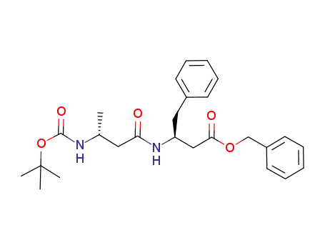 3-(3-<i>tert</i>-butoxycarbonylamino-butyrylamino)-4-phenyl-butyric acid benzyl ester
