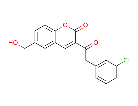 3-[2-(3-chlorophenyl)acetyl]-6-hydroxymethyl-2-oxo-2H-1-benzopyran-2-one