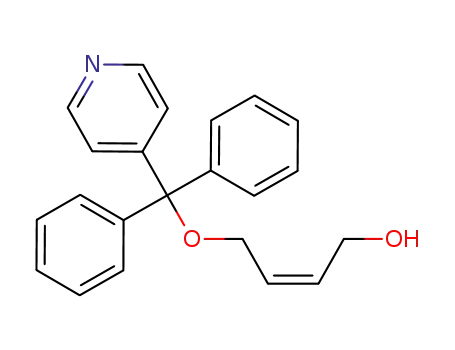 Molecular Structure of 921588-06-9 (2-Buten-1-ol, 4-(diphenyl-4-pyridinylmethoxy)-, (2Z)-)