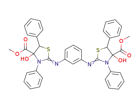 1,3-bis(4-hydroxy-4-methoxycarbonyl-3,5-diphenylthiazolidin-2-ylidenamino)benzene
