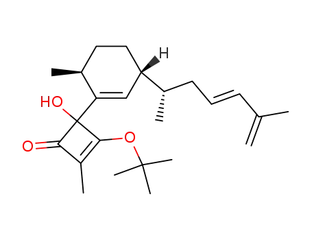 (4RS)-3-(tert-butoxy)-4-hydroxy-2-methyl-4-{(3R,6S)-6-methyl-3-[(2S,4E)-2-methyl-4,6-heptadien-2-yl]-1-cyclohexenyl}-2-cyclobuten-1-one