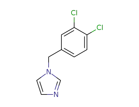 Molecular Structure of 56643-72-2 (1H-Imidazole, 1-[(3,4-dichlorophenyl)methyl]-)