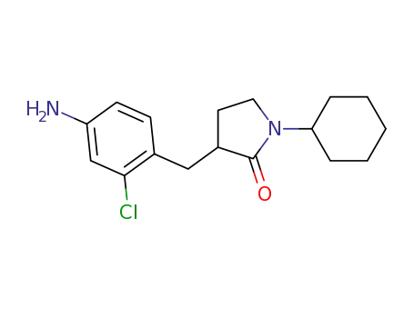 2-Pyrrolidinone, 3-[(4-amino-2-chlorophenyl)methyl]-1-cyclohexyl-