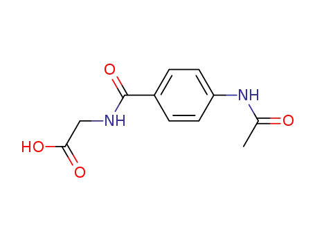 Molecular Structure of 1984-38-9 (4-acetylaminohippuric acid)