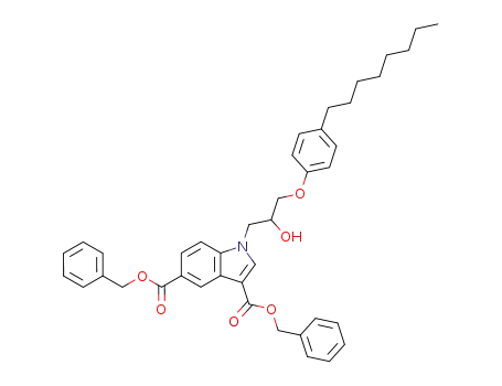 dibenzyl 1-[2-hydroxy-3-(4-octylphenoxy)propyl]indole-3,5-dicarboxylate