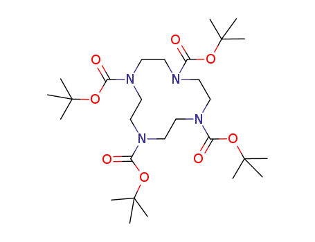 Molecular Structure of 913528-02-6 (1,4,7,10-Tetraazacyclododecane-1,4,7,10-tetracarboxylic acid,
tetrakis(1,1-dimethylethyl) ester)