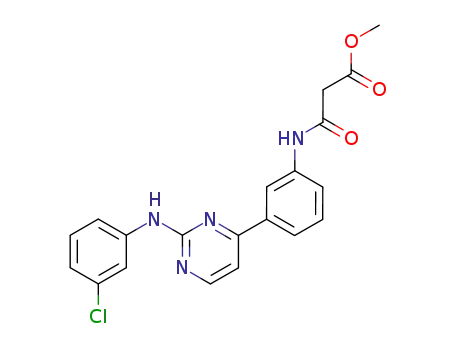 3-{[3-[2-(3-chlorophenylamino)-pyrimidin-4-yl]-phenyl]-amino}-3-oxopropanoic acid methyl ester