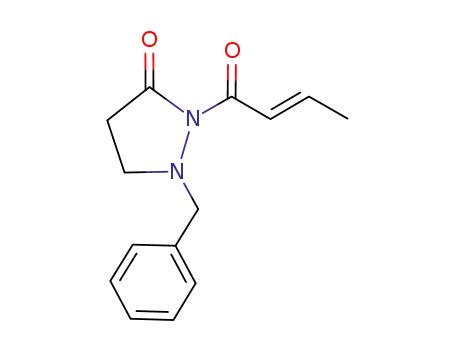 1-benzyl-2-[(E)-2-butenoyl]-pyrazolidin-3-one