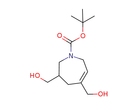 Molecular Structure of 919106-72-2 (1H-Azepine-1-carboxylic acid,
2,3,4,7-tetrahydro-3,5-bis(hydroxymethyl)-, 1,1-dimethylethyl ester)